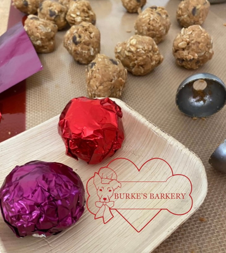 Decadent Puppy Truffles (K9 Truffles) made with sunflower seed butter